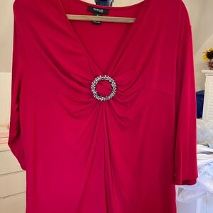 Style & Co. Red Blouse/Top